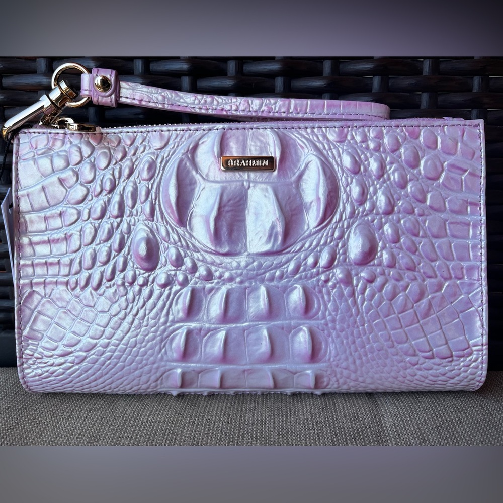 NWT Brahmin Daisy in ROSE WATER Melbourne Clutch/Wristlet